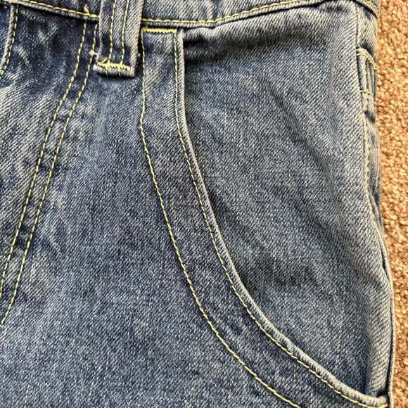 BDG Urban Outfitters Kayla Mid Rise Cargo Jeans Blue Denim Size 26 - Picture 5 of 7